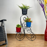 Metal 3 Pot Planter Stand | Garden Decor
