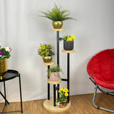 Planter Stand Metal Black GRACE - Single Stand