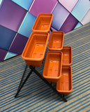 Vertical Metal Stand with 6 Baskets-Mini Harvest