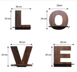 LOVE - Set of Four Letters Wall Fixing Planter Stand